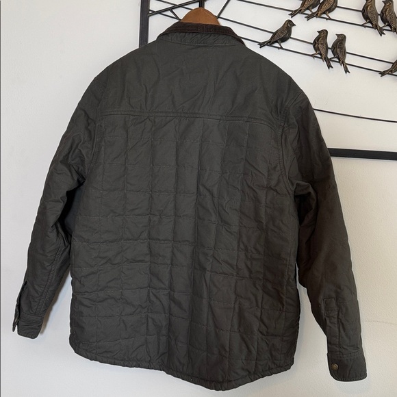 The American Outdoorsman Quilted Field Jacket Men’s XL Gray Brown Fall Layering - Picture 5 of 12
